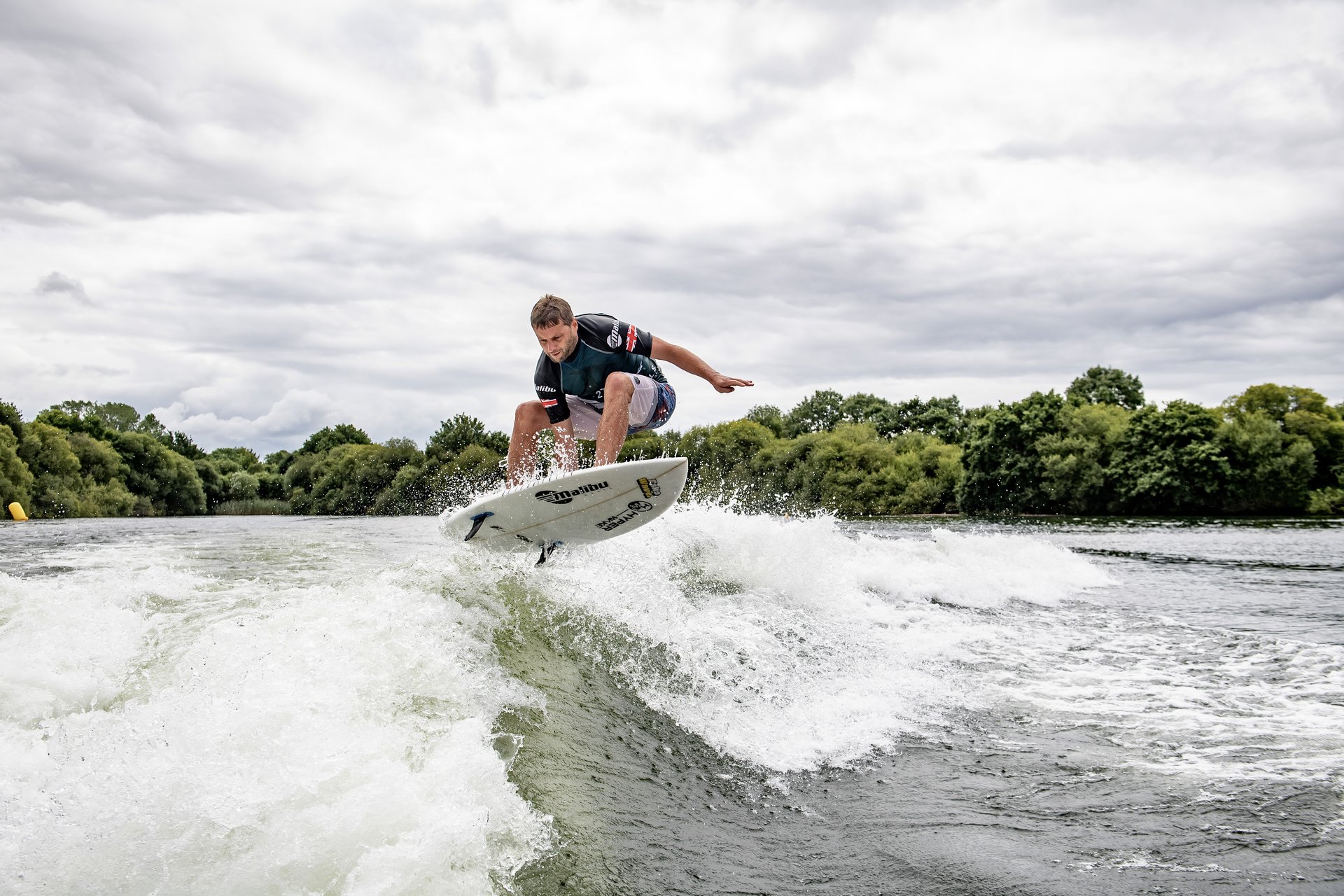 Joe Sharpe at the 2022 Malibu Boats UK Wakesurf Nationals